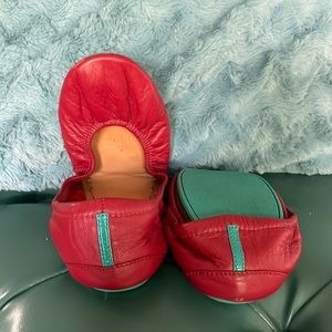 Tieks flats size 9 Cardinal Red. Great condition!